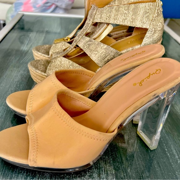 Beautiful ladies shoes. Michael Kors 8.5 size and qupid 9. - Picture 2 of 4